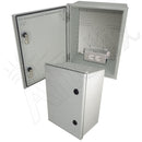 Altelix NEMA 4X Heated Fiberglass Weatherproof Enclosure with Equipment Mounting Plate & 120 VAC Outlets-1
