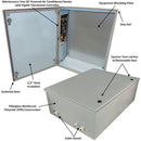 Altelix DC Powered Air Conditioned Enclosure with Heat - 32x24x12 Fiberglass FRP Weatherproof NEMA 4X Rated, 12VDC, 24VDC, 48VDC-1