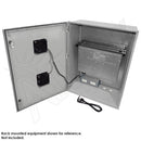 Altelix 32x24x12 19" Wide 4U Vertical Rack Vented Fiberglass Weatherproof NEMA Enclosure with Dual Cooling Fans, 120 VAC Outlets & Power Cord-7