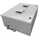 Altelix 32x24x12 19" Wide 4U Vertical Rack Vented Fiberglass Weatherproof NEMA Enclosure with Dual Cooling Fans, 120 VAC Outlets & Power Cord-8