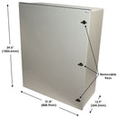 Altelix 40x32x14 NEMA 4X Fiberglass Weatherproof Enclosure-4