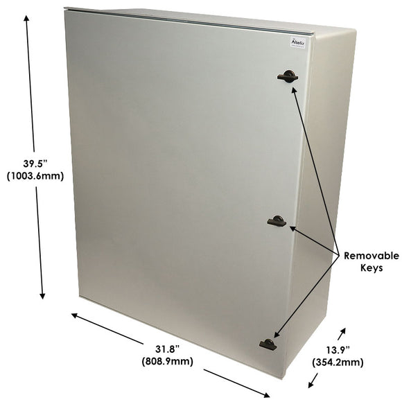 Altelix 40x32x14 NEMA 4X Fiberglass Weatherproof Enclosure