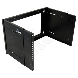 Altelix 24x24x24 NEMA 4X Steel Weatherproof Enclosure with Steel Equipment Mounting Plate and 19" Wide 6U Rack Frame - 0