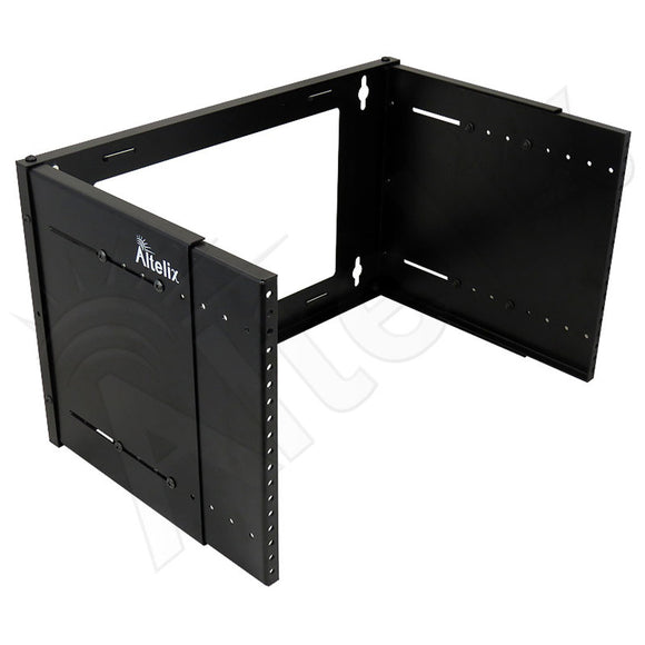 Altelix 24x24x24 NEMA 4X Steel Weatherproof Enclosure with Steel Equipment Mounting Plate and 19" Wide 6U Rack Frame