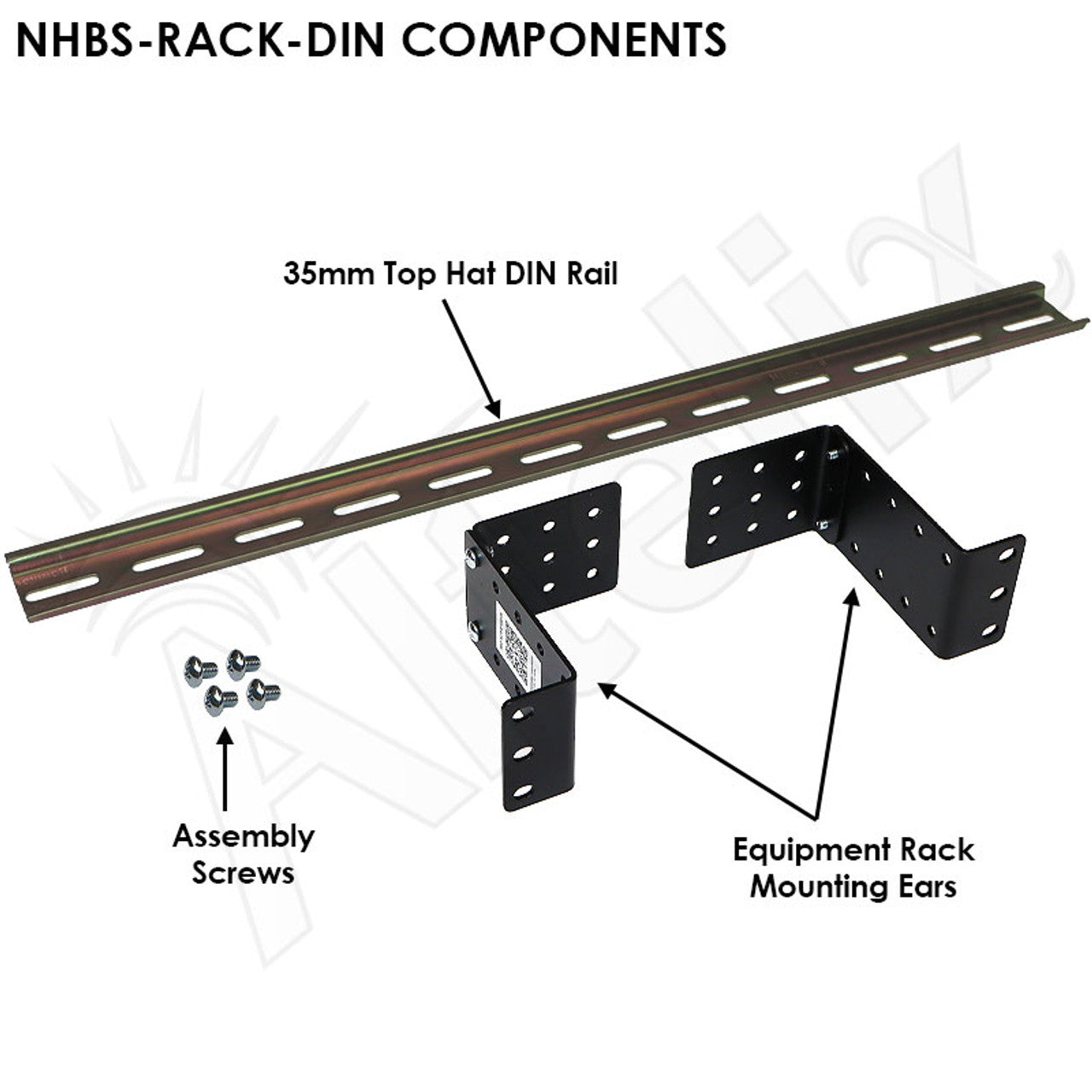 Dim Rails Rack Altelix Adjustable 1U 19