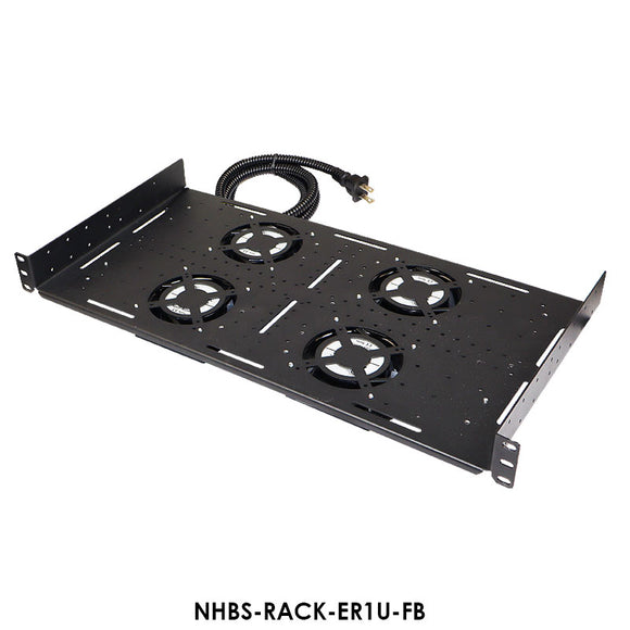 Altelix Rack Mount Fan Tray with Four Thermostat Controlled Cooling Fans