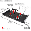 Altelix Rack Mount Fan Tray with Four Thermostat Controlled Cooling Fans-2