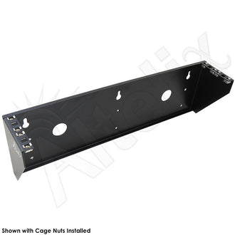 Altelix 24x24x16 Vented Steel Weatherproof NEMA Enclosure with Steel Equipment Mounting Plate and 2U Equipment Rack - 0