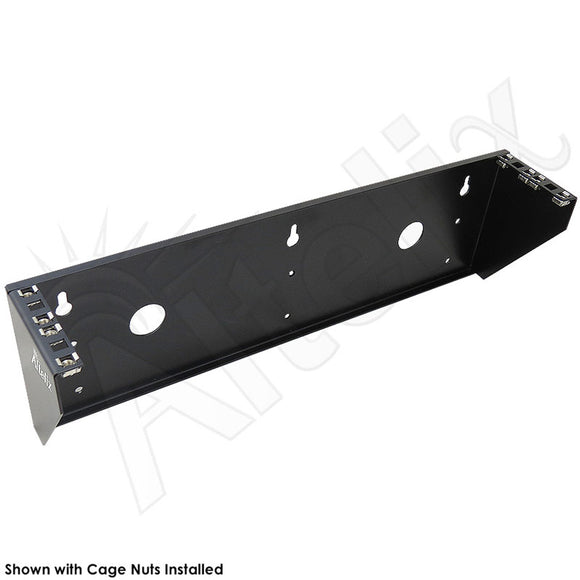 Altelix 24x24x16 Vented Steel Weatherproof NEMA Enclosure with Steel Equipment Mounting Plate and 2U Equipment Rack