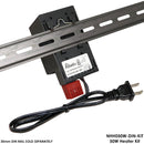 DIN Rail Mountable Heater Kit - 50W or 100W with Thermostat and Power Cord-2
