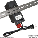 DIN Rail Mountable Heater Kit - 50W or 100W with Thermostat and Power Cord-4