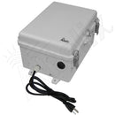 Altelix 12x9x7 Polycarbonate + ABS NEMA 4X RF Transparent Outdoor WiFi Enclosure with 120 VAC Outlets & Power Cord-4