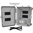 Altelix 12x9x7 Polycarbonate + ABS NEMA 4X RF Transparent Outdoor WiFi Enclosure with 120 VAC Outlets & Power Cord-3