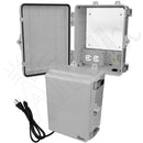 Altelix 12x9x7 Polycarbonate + ABS NEMA 4X RF Transparent Outdoor WiFi Enclosure with No-Drill PVC Equipment Mounting Plate, 120 VAC Outlets & Power Cord-1