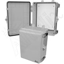 Altelix 12x9x7 Polycarbonate + ABS NEMA 4X RF Transparent Outdoor WiFi Enclosure with No-Drill PVC Equipment Mounting Plate-1
