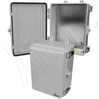 Altelix 12x9x7 Polycarbonate + ABS NEMA 4X Enclosure with Aluminum Equipment Mounting Plate