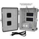 Altelix 12x9x7 Polycarbonate + ABS Vented RF Transparent Outdoor WiFi Enclosure with 120 VAC Outlets & Power Cor-3