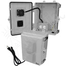 Altelix 12x9x7 Polycarbonate + ABS Vented RF Transparent Outdoor WiFi Enclosure with Cooling Fan, 120 VAC Outlets & Power Cord-1