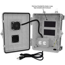 Altelix 12x9x7 Polycarbonate + ABS Vented RF Transparent Outdoor WiFi Enclosure with Cooling Fan, 120 VAC Outlets & Power Cord-3