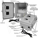 Altelix 12x9x7 Polycarbonate + ABS Vented Enclosure with Aluminum Equipment Mounting Plate, 120 VAC Outlets & Power Cord-2