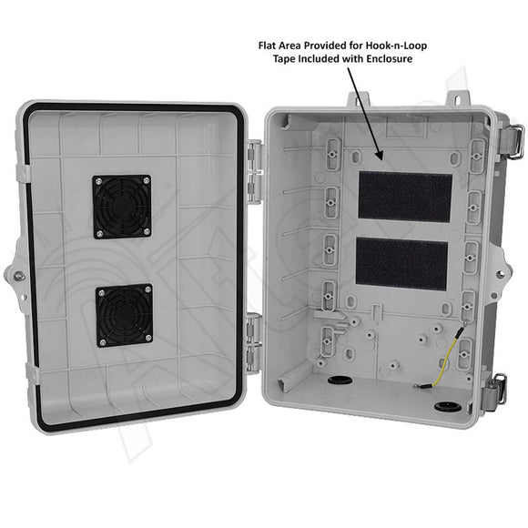 Altelix 12x9x7 Polycarbonate + ABS Vented RF Transparent Outdoor WiFi Enclosure