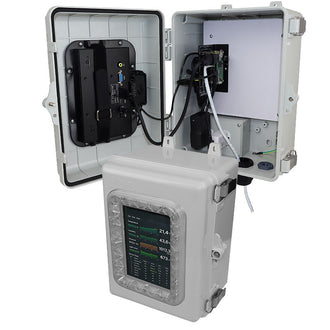 Altelix Single-Board Computer SBC Enclosure with 7" Display Screen - Weatherproof NEMA 4X Windowed Enclosure with 1024x600 Display Screen, Universal Mount for Raspberry Pi®, BeagleBone® and Arduino®, Integral 120VAC Power Outlets