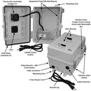 Altelix 12x9x9 Polycarbonate + ABS Vented RF Transparent Outdoor WiFi Enclosure with Cooling Fan, 120 VAC Outlets & Power Cord-1