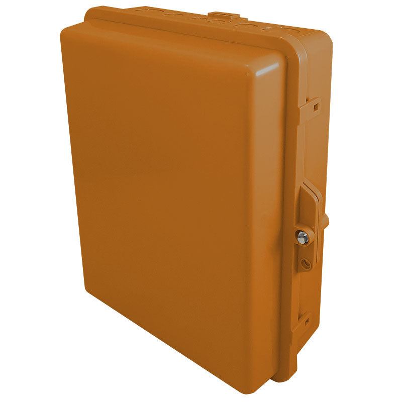 Altelix 14x11x5 PC + ABS Weatherproof DIN Rail NEMA Enclosure with Hinged Door - Copper Mountain