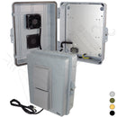 Altelix 14x11x5 Vented Polycarbonate + ABS Weatherproof NEMA Enclosure with Aluminum Mounting Plate, 120VAC Cooling Fan & Power Cord-1
