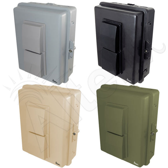 Altelix Weatherproof Vented WiFi Enclosure for Amazon eero® Router with Cooling Fan, 120VAC Outlet and Power Cord