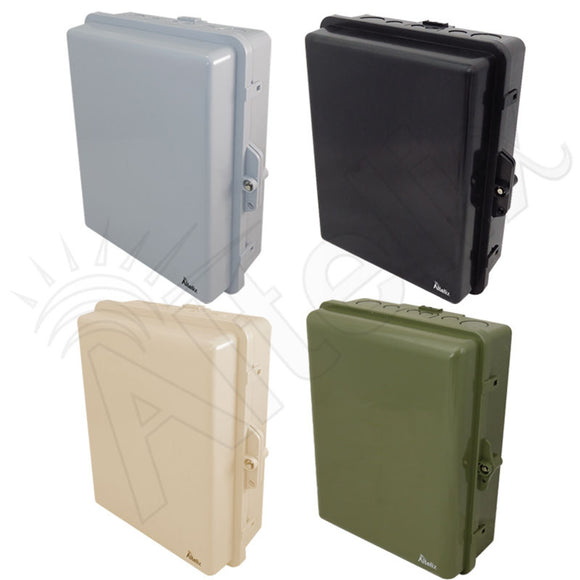 Altelix 14x11x5 Polycarbonate + ABS Weatherproof NEMA Enclosure with 100-240 VAC Universal Power Outle