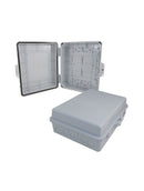 Altelix 14x11x5 Polycarbonate + ABS Indoor / Outdoor RF Transparent WiFi Access Point Enclosure with PVC Non-Metallic Equipment Mounting Plate-1