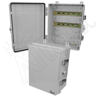 Altelix 14x11x7 Polycarbonate + ABS NEMA 4X DIN Rail Enclosure - 0
