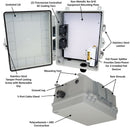 Altelix Ceiling Mount Enclosure - PoE Powered Polycarbonate + ABS with Cooling Fans-1