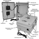 Altelix 14x11x7 Polycarbonate + ABS Vented RF Transparent Outdoor WiFi Enclosure with Cooling Fan, 120 VAC Outlets & Power Cord-1
