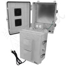 Altelix Polycarbonate + ABS Vented Enclosure with Aluminum Equipment Mounting Plate, 120 VAC Outlets & Power Cord-1