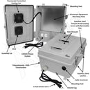 Altelix Polycarbonate + ABS Vented Enclosure with Aluminum Equipment Mounting Plate, Cooling Fan, 120 VAC Outlets & Power Cord-2