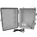 Altelix 14x11x9 Polycarbonate + ABS NEMA 4X RF Transparent Outdoor WiFi Enclosure with 120 VAC Outlets & Power Cord-7