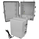 Altelix Polycarbonate + ABS NEMA 4X RF Transparent Outdoor WiFi Enclosure with 120 VAC Outlets & Power Cord-1