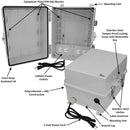 Altelix Polycarbonate + ABS NEMA 4X RF Transparent Outdoor WiFi Enclosure with 120 VAC Outlets & Power Cord-2