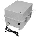 Altelix 14x11x9 Polycarbonate + ABS NEMA 4X Enclosure with Aluminum Equipment Mounting Plate, 120 VAC Outlets & Power Cord-4