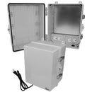 Altelix Polycarbonate + ABS NEMA 4X Enclosure with Aluminum Equipment Mounting Plate, 120 VAC Outlets & Power Cord-1