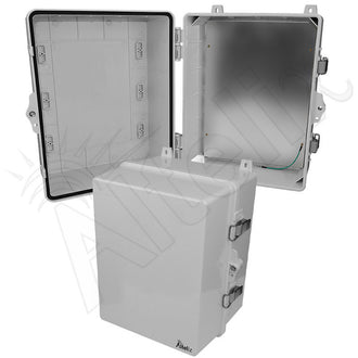 Altelix 14x11x9 Polycarbonate + ABS NEMA 4X Enclosure with Aluminum Equipment Mounting Plate