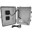 Altelix 14x11x9 Polycarbonate + ABS Vented RF Transparent Outdoor WiFi Enclosure with Cooling Fan, 120 VAC Outlets & Power Cord-6