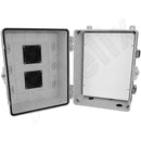 Altelix 14x11x9 Polycarbonate + ABS Vented RF Transparent Outdoor WiFi Enclosure with No-Drill PVC Equipment Mounting Plate-7