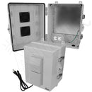 Altelix 14x11x9 Polycarbonate + ABS Vented Enclosure with Aluminum Equipment Mounting Plate, 120 VAC Outlets & Power Cord-1