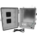 Altelix 14x11x9 Polycarbonate + ABS Vented Enclosure with Aluminum Equipment Mounting Plate, 120 VAC Outlets & Power Cord-6