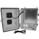 Altelix 14X11x9 Polycarbonate + ABS Vented Enclosure with Aluminum Equipment Mounting Plate, Cooling Fan, 120 VAC Outlets & Power Cord-6
