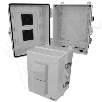 Altelix 14x11x9 Polycarbonate + ABS Vented RF Transparent Outdoor WiFi Enclosure