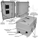 Altelix 14x11x9 Polycarbonate + ABS Vented RF Transparent Outdoor WiFi Enclosure-2